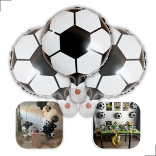 Balao De Futebol 25cm Bexiga Para Aniversário Festas e Eventos - Kits de 5/10/20 Unidades em Oferta na Shopee