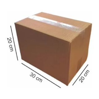 25 Caixas De Papelão Para Embalagem Correios Sedex E-commerce 30x20x20cm / 33x23x20cm / 20x20x20cm em Oferta na Shopee