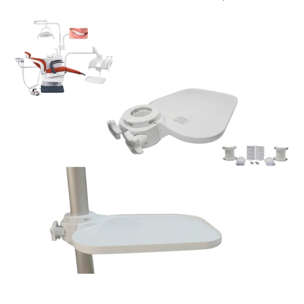 BANDEJA COLUNA GIRATÓRIA AUXILIAR EQUIPAMENTO CADEIRA ODONTO GNATUS DABI SAEVO D700 KAVO DENTEMED