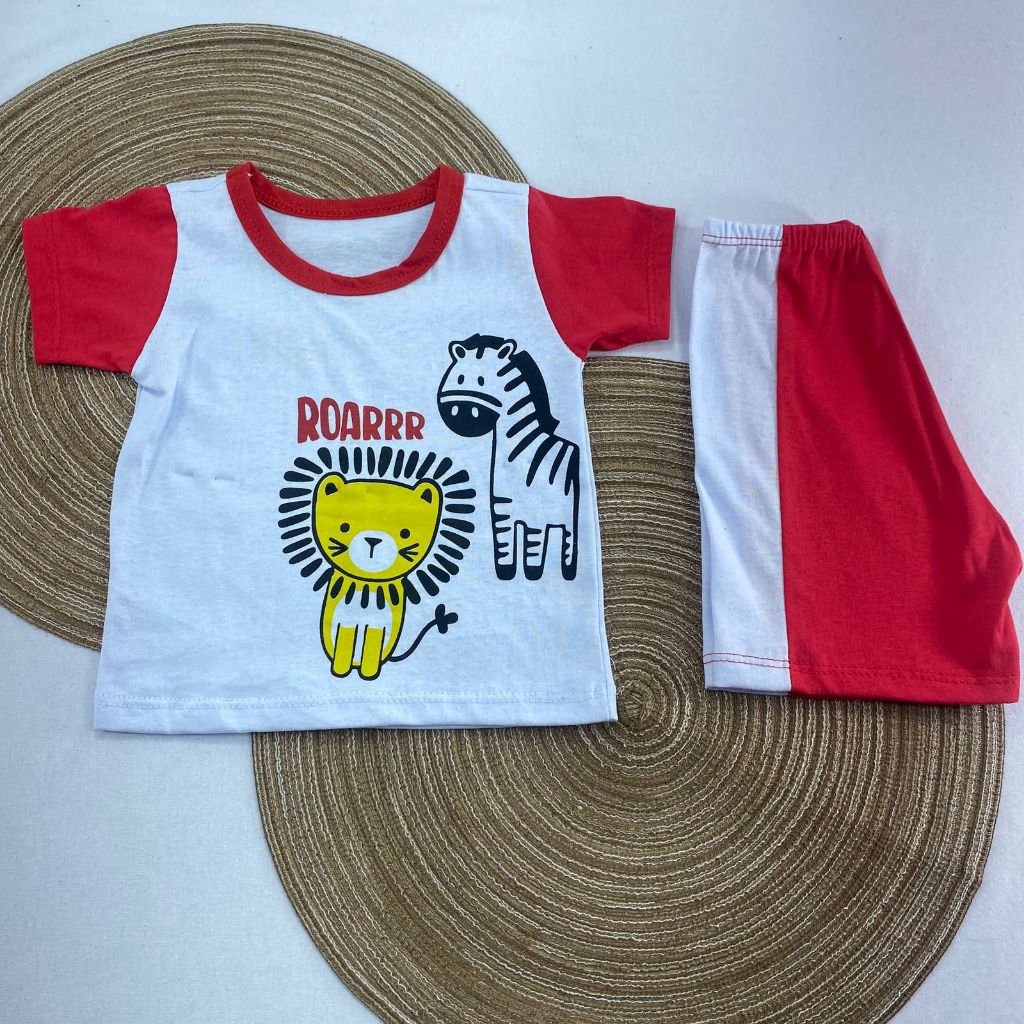 Conjunto de bebe Masculino – Camiseta com Estampa Safari