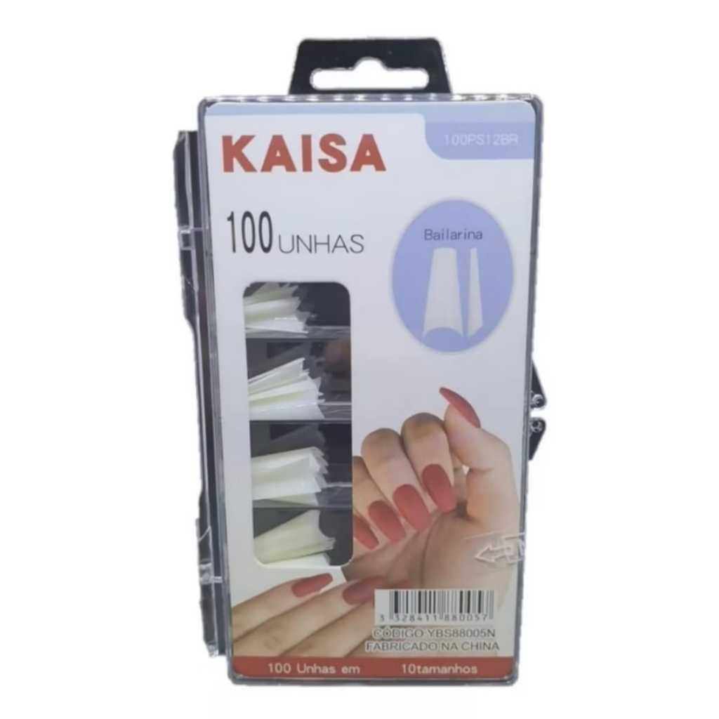 100 Tips Bailarina Alongamento Natural Unhas Profissional Postiça kaisa em Oferta na Shopee
