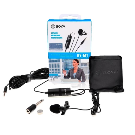 50 pcs Microfone De Lapela Boya By-M1 Para Câmeras E Smartphones Original