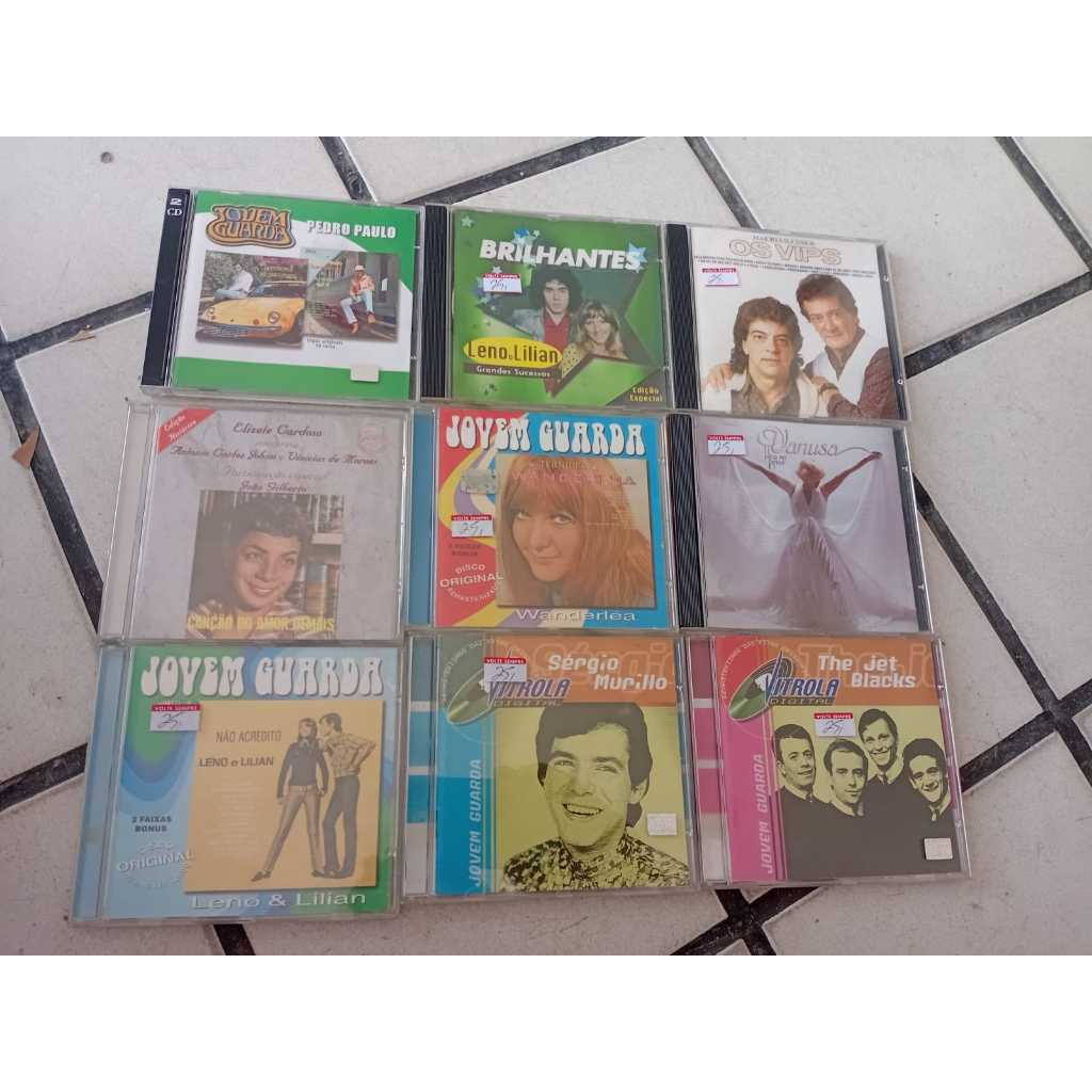 Cds Jovem Guarda- Roberto Carlos,FEVERS,Vanusa, LENO E LILIAN ,diana,wanderleia,Os vips, RONNIE VON  outros