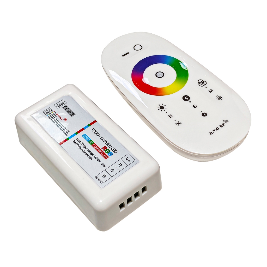 Controle WIFI  RGB 2.4G Touch Wireless Luminária Refletor Piscina FITA LED Tensão de operação 12V - 24V em Oferta na Shopee