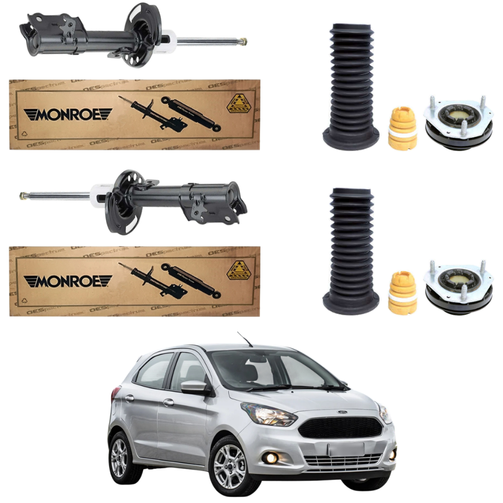 PAR AMORTECEDOR DIANTEIRO FORD KA 2014 A 2020 MONROE + KIT