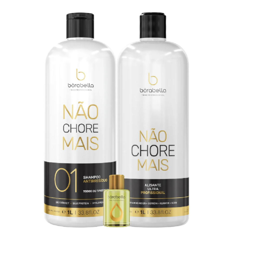 Borabella kit Progressiva Não Chore Mais 19 Aminoacidos 2x1l + neutraquimic de 90 ml + óleo de 7ml — imagem 2 de 2