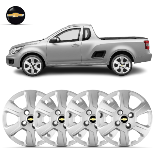 Kit 4 Calota Aro 15 Montana 2011 2012 Á 2020 Com Emblema em Oferta na Shopee