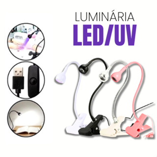 Mini cabine Lanterna UV/LED para Mesa - Secagem Rápida Gel, Garra Ajustável - SQ7027 em Oferta na Shopee
