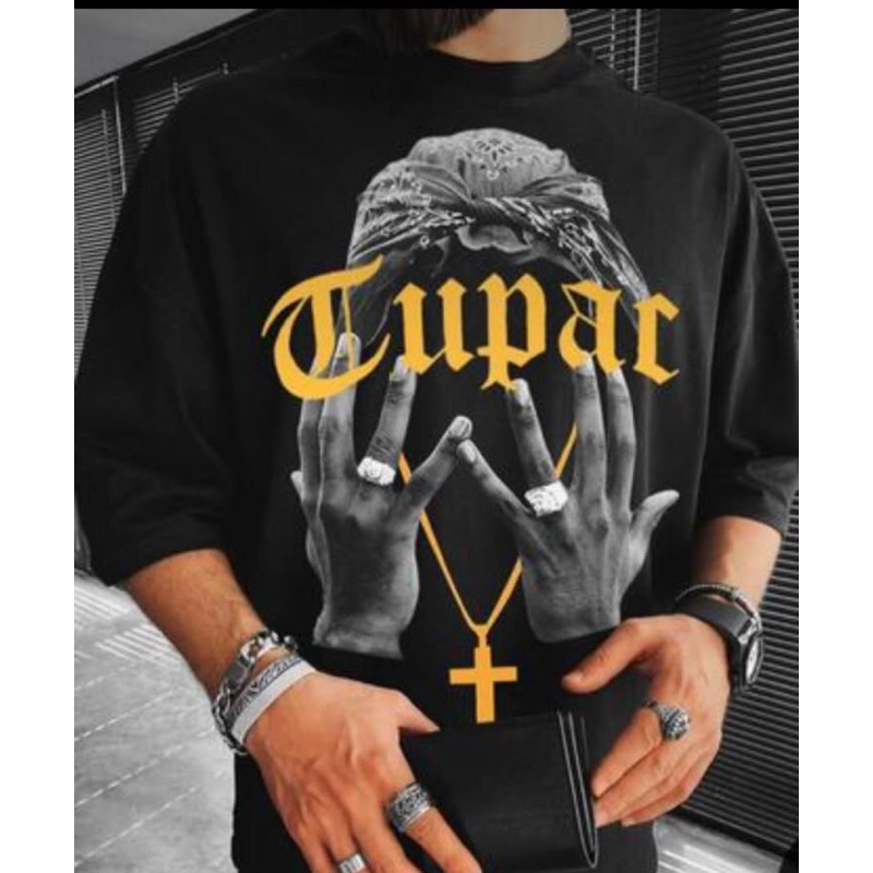 Camiseta estilosa masculina feminina Camisa casual hip hop streetwaer TUPAC blusa confortável básica Premium unissex m