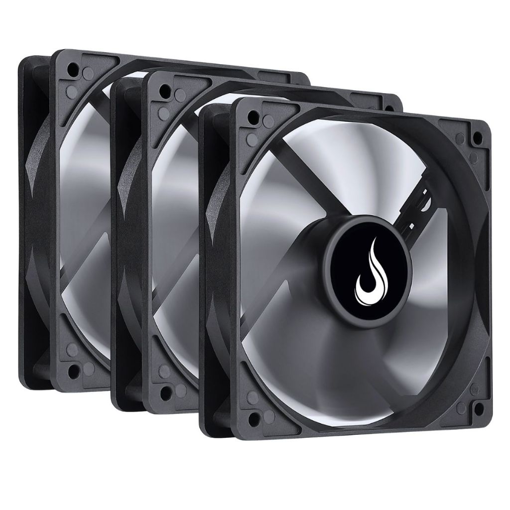 Kit Cooler Fan Rise Mode Black 120mm Molex Gabinete PC em Oferta na Shopee