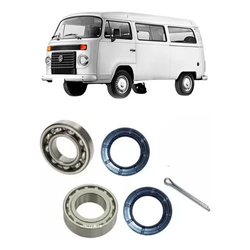 Kit Rolamento De Roda Traseiro Vw Kombi 1.4 1.6 8v em Oferta na Shopee