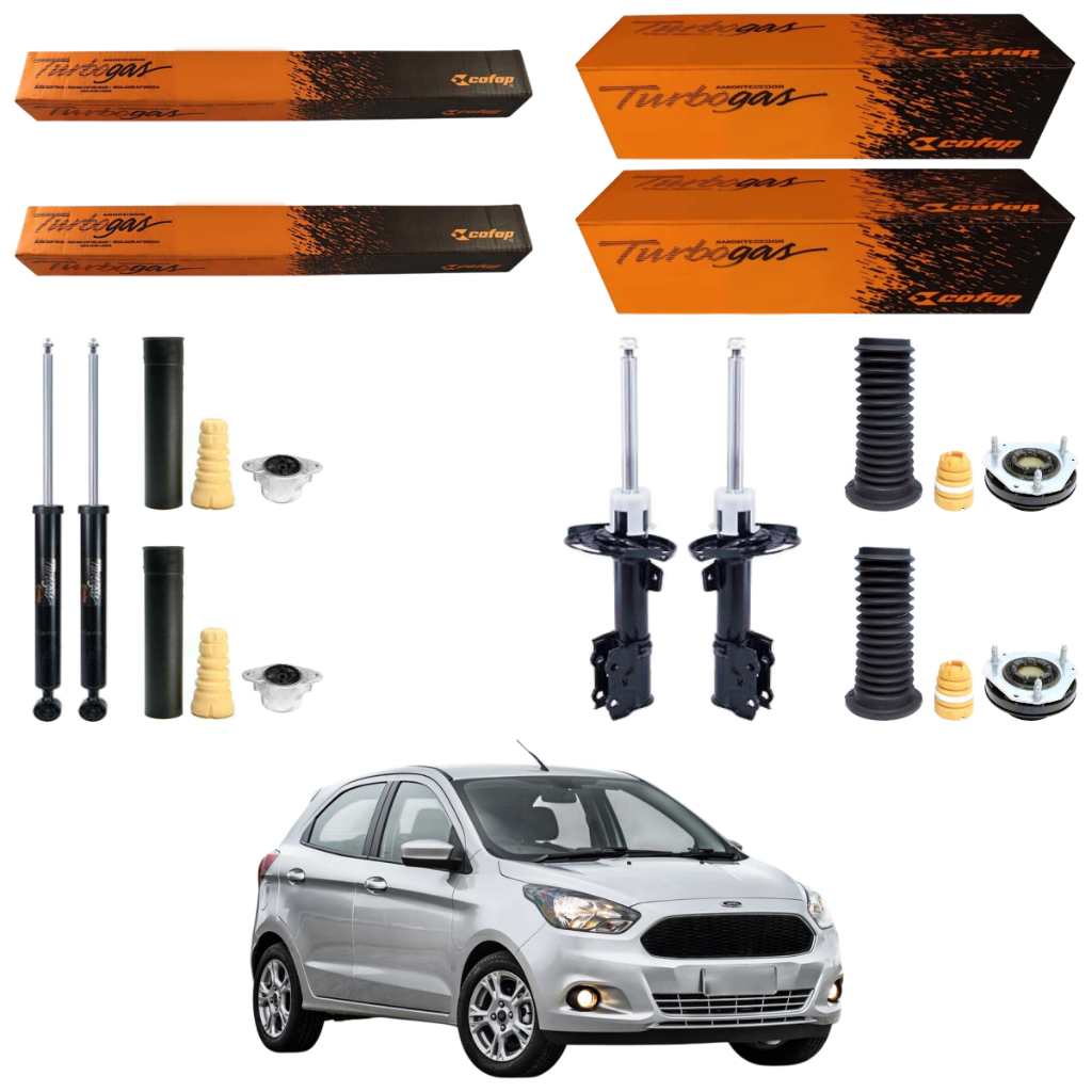 KIT 4 AMORTECEDOR FORD KA 2014 A 2020 COFAP + KIT