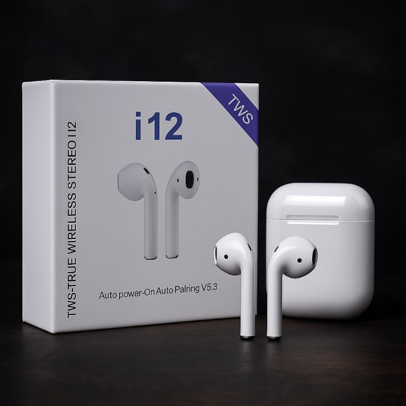 Kit 2x Fone Bluetooth i12 TWS  5.0 – Compatível com Android e iPhone