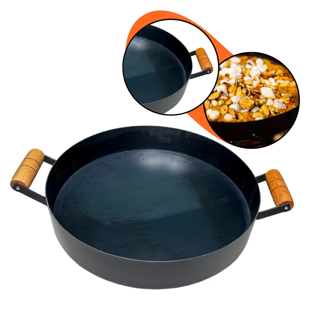 Disco Tacho Entrevero Lareira Churrasco Cozinhar Panela Redonda Tipo Arado Trator Médio Panela com Borda e Alça