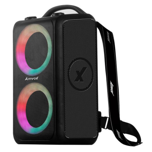 Caixa de Som Amplificada Amvox Bagvox Black Aca600, 600 W, Bivolt Preta em Oferta na Shopee