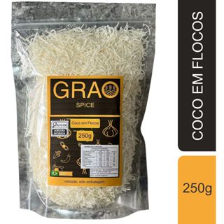 COCO EM FLOCOS SEM AÇUCAR 250G em saco pouch lacrado em Oferta na Shopee