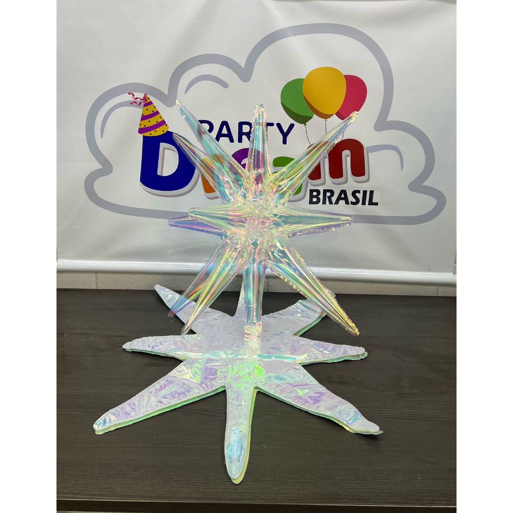 10 Balão Estrela explosão Nacarado furta cor 45cm(22 polegadas) decoração festa enfeite aniversario