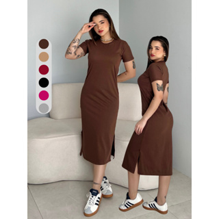 Vestido Midi Feminino Moda Evangélica Elegante Estilosa Casual Tendência em Oferta na Shopee