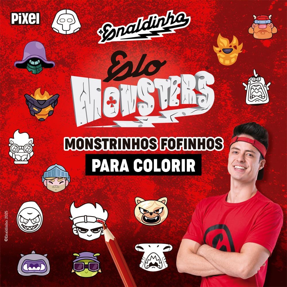 Elo Monsters: Monstrinhos Fofinhos para Colorir em Oferta na Shopee