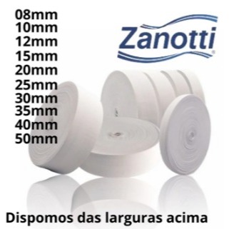 Elástico Zanotti Branco - Escolha a Largura - Confecção / Costura em Oferta na Shopee