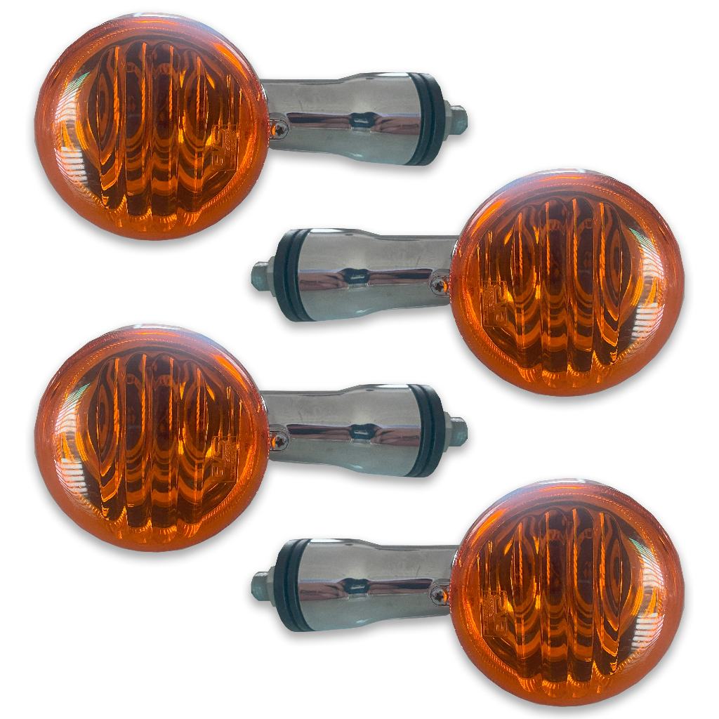 Pisca Seta Moto Gvs Suzuki Intruder Cromado L Laranja 4 Un em Oferta na Shopee