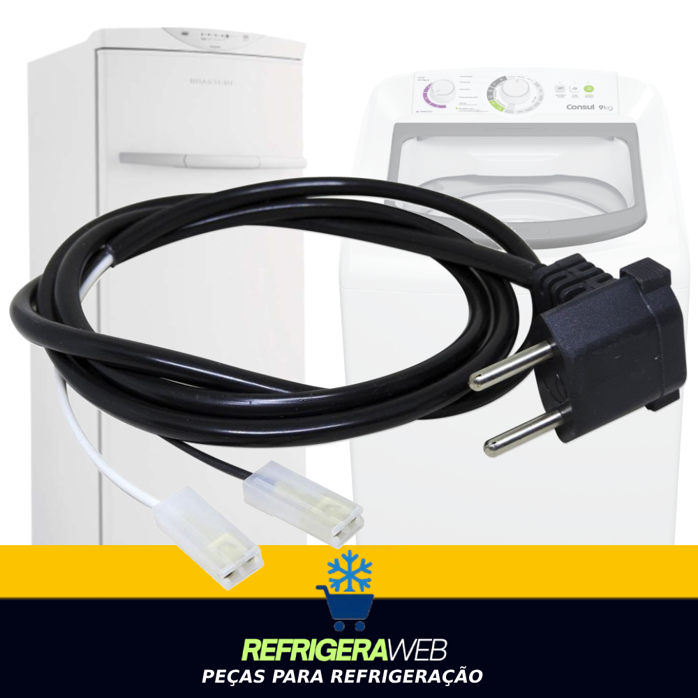 Cabo Força Máquina de Lavar Roupas, Refrigerador, Tanquinho Moderno 1,50m Fio 2x1,50 em Oferta na Shopee