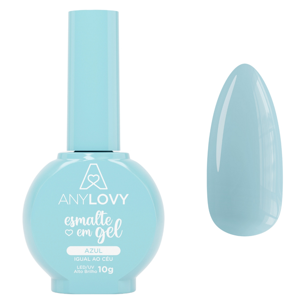 AZUL IGUAL AO CÉU 10g - ESMALTE EM GEL ANYLOVY ENVIO IMEDIATO