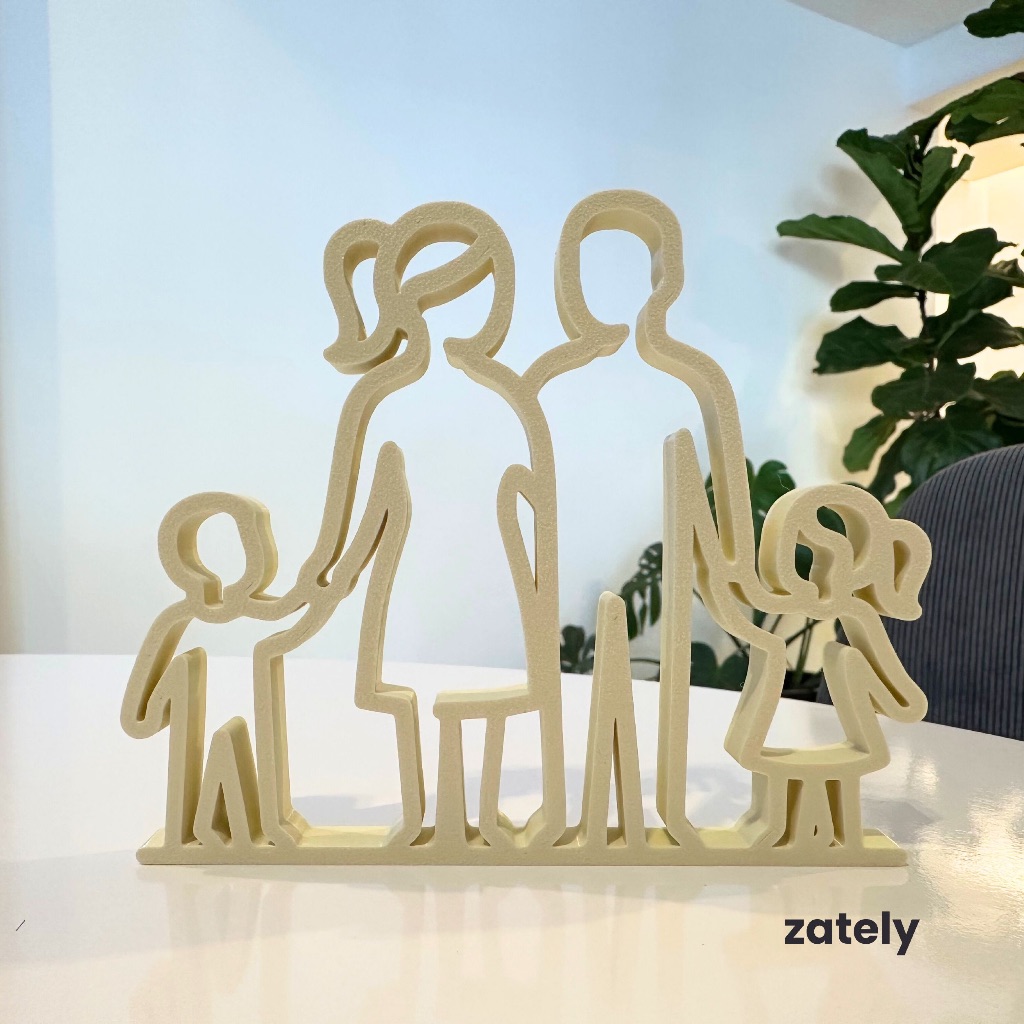 Enfeite de Mesa - Escultura Família Decoração - Zately em Oferta na Shopee