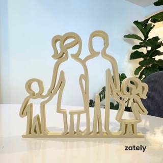 Enfeite de Mesa - Escultura Família Decoração - Zately em Oferta na Shopee