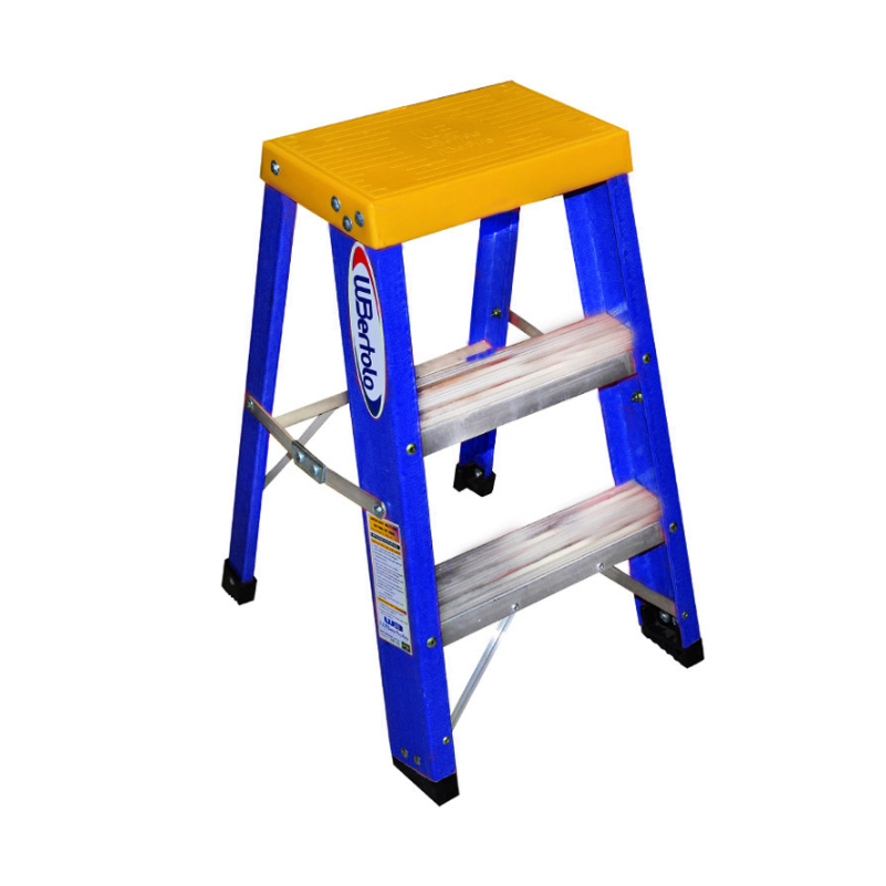 Escada Em Fibra de Vidro Banqueta Premium Wbertolo BAFP 3 Degraus