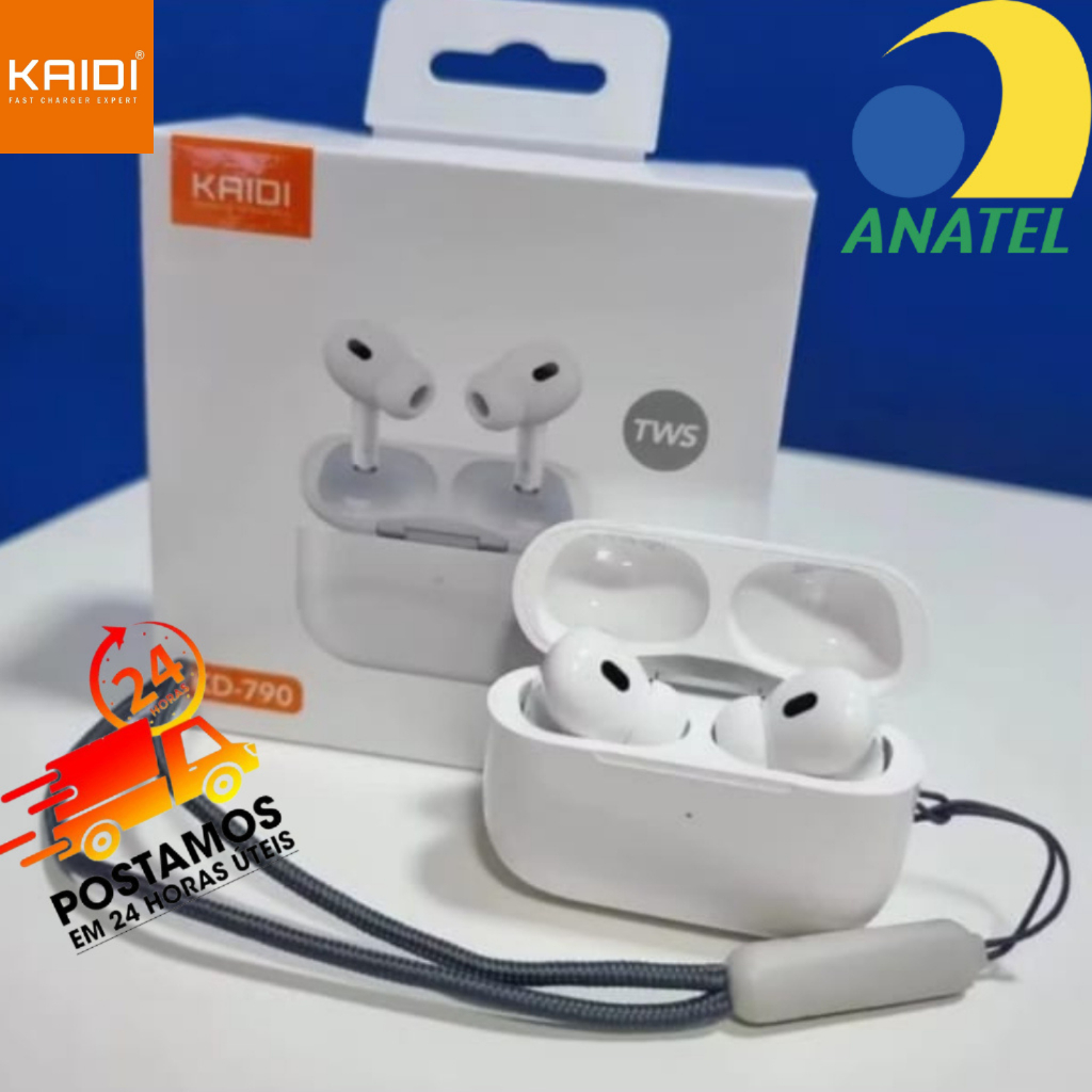 Fone De Ouvido Sem Fio Bluetooth Original Kaidi KD-790/KNC5603 TWS Smart Touch em Oferta na Shopee
