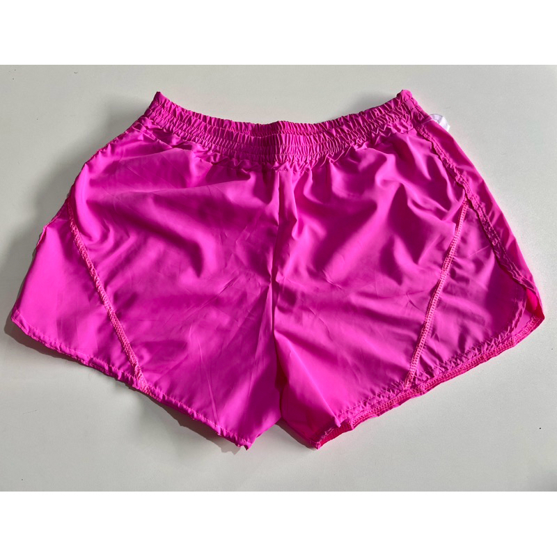 Short Tectel Feminino Rosa Decorado com Elástico no Cós Confortável Treino Academia Corrida