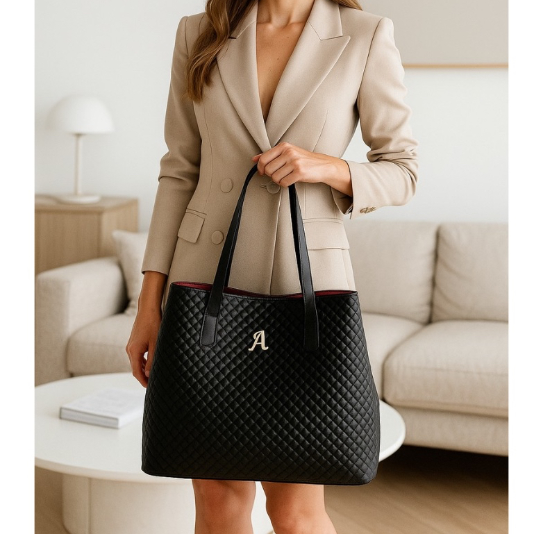 Bolsa Feminina Grande Espaçosa Elegante Alça De Ombro Lançamento