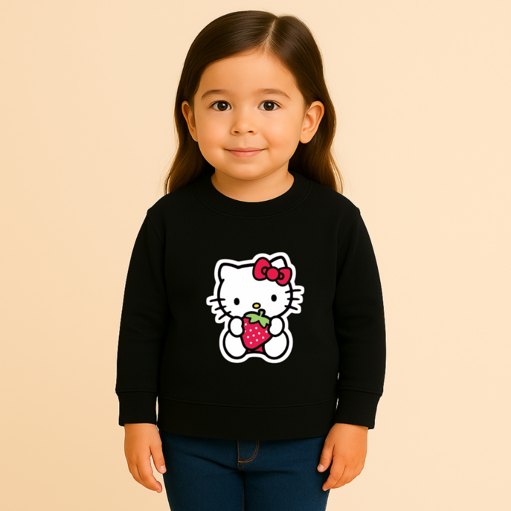 Moletom Blusa Infantil Fofo Quentinho Flanelado Hello Kitty em Oferta na Shopee