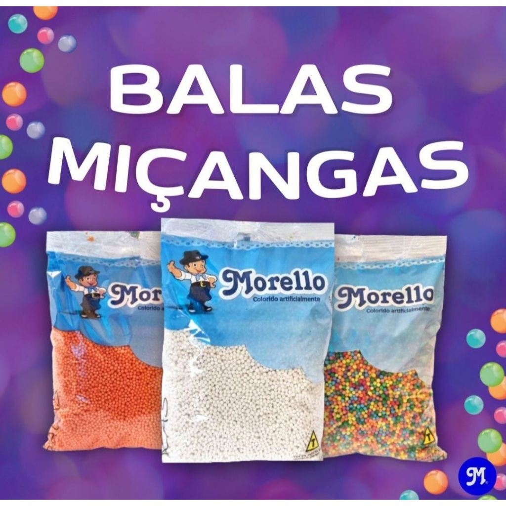 Morello - Bala de Açúcar ''CRUA'' - 500g - *4 TAMANHOS!*
