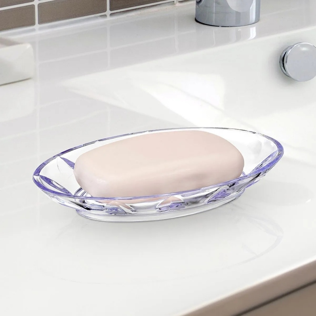 Saboneteira Luxo Em Cristal De Diamante Para Banheiro Arthi em Oferta na Shopee