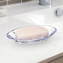 Saboneteira Luxo Em Cristal De Diamante Para Banheiro Arthi