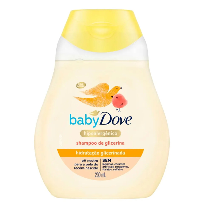Shampoo Baby Dove Hidratação Glicerinada 200ml em Oferta na Shopee