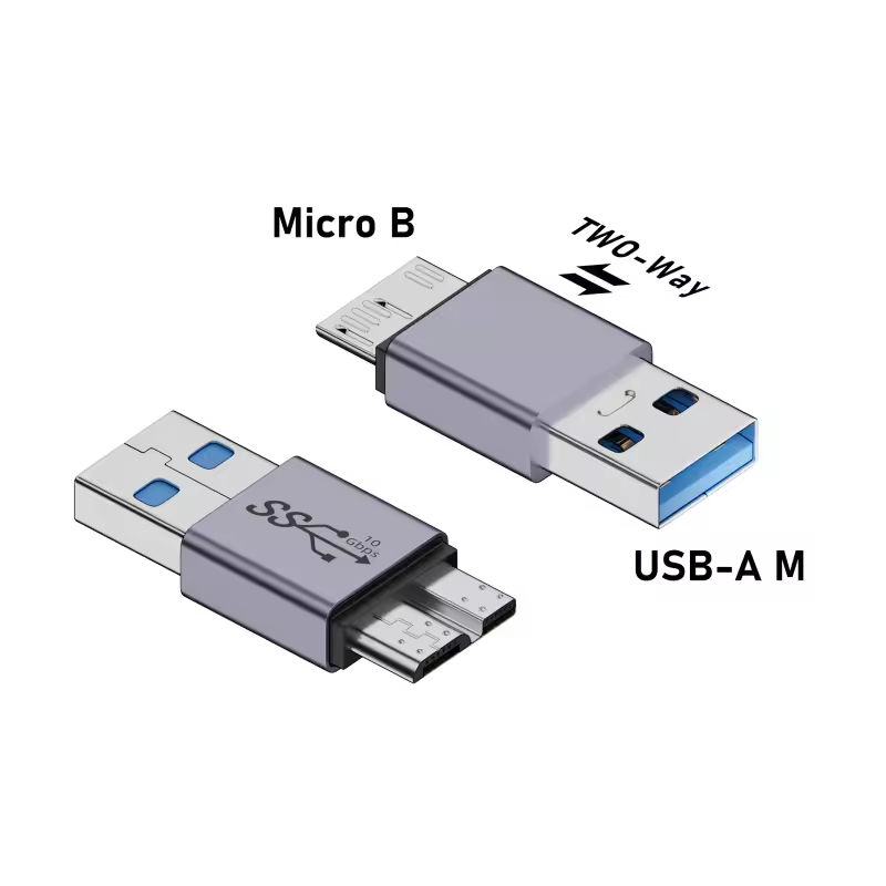 ADAPTADOR MICRO B USB C 3.0 MACHO PARA TIPO C FÊMEA TIPO-C USB3.0 CONECTOR MICRO B PARA DISCO RÍGIDO EXTERNO ADAPTADOR D