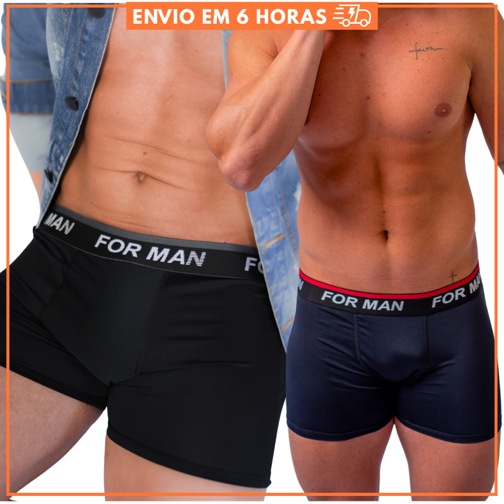 Kit com 10 Cuecas Boxer Masculina Adulto Microfibra Premium Cueca Box Masculino Roupa Íntima