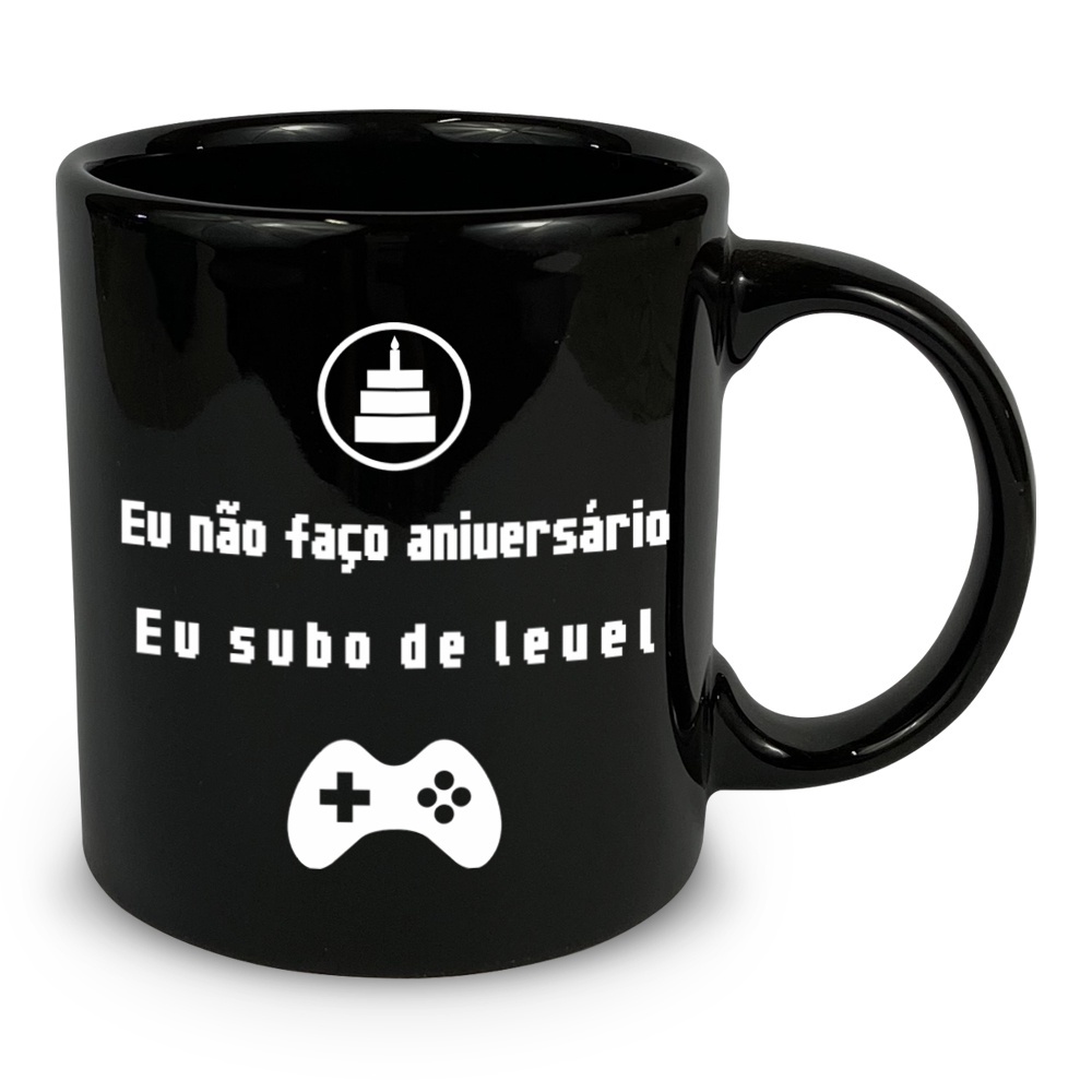 Caneca Cerâmica Personalizada Gamer 320ml Não Me Perturbe Gamer Over
