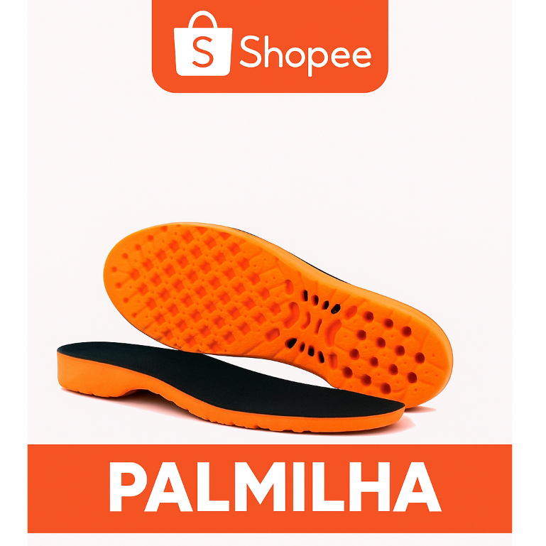 Palmilha Ortopédica em Gel Anti-Impacto Confortável | Palmilha Anatômica Silicone Antiderrapante