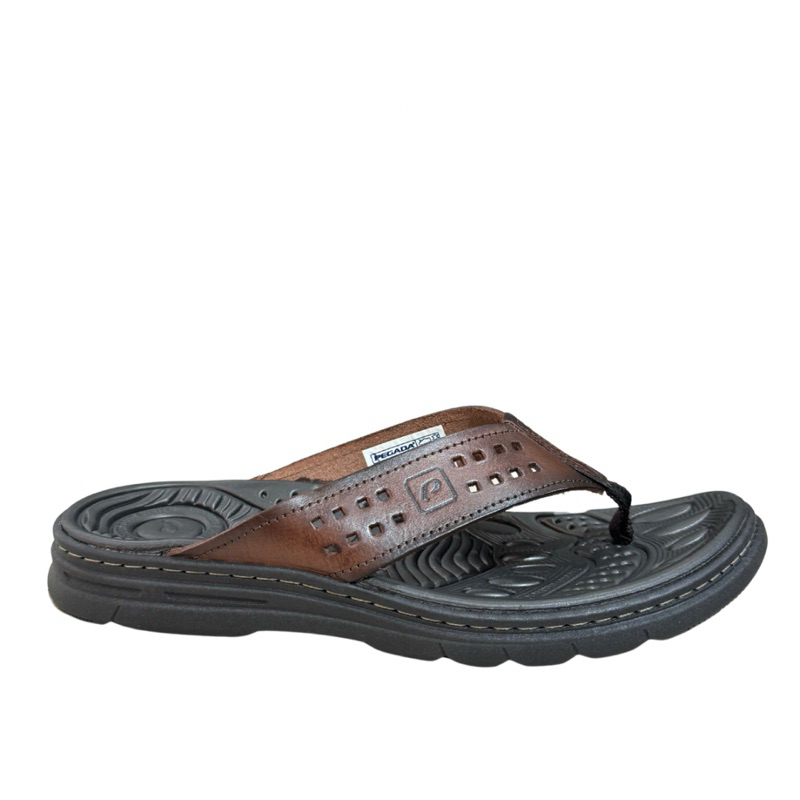 Chinelo Sandalia Casual Pegada Masculino Couro Cravo