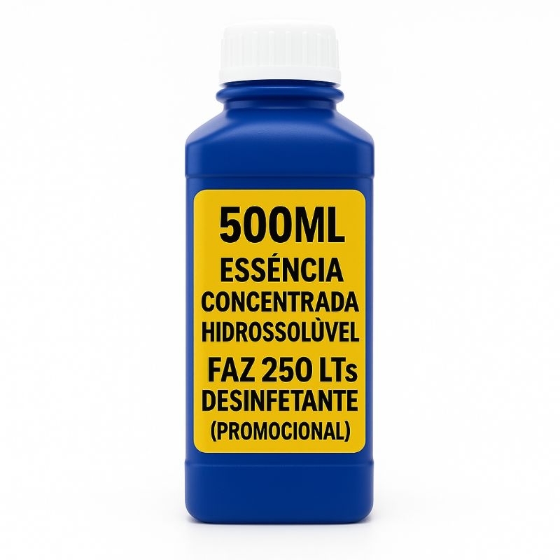 500ML ESSÊNCIA CONCENTRADA HIDROSSOLÚVEL  FAZ 250 LTS DESINFETANTE ( PROMOCIONAL)