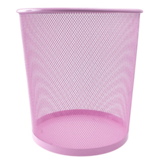 Lixeira Metal Aramado Cesto Lixo Escritório Telada Rosa em Oferta na Shopee