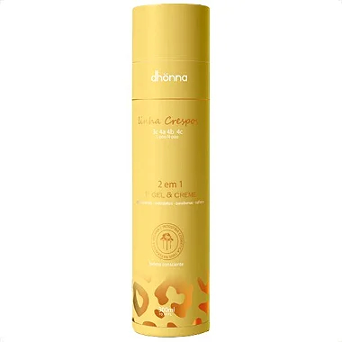 Gel E Creme Crespos 300ml Finalizador Definição e Antifrizz Dhonna
