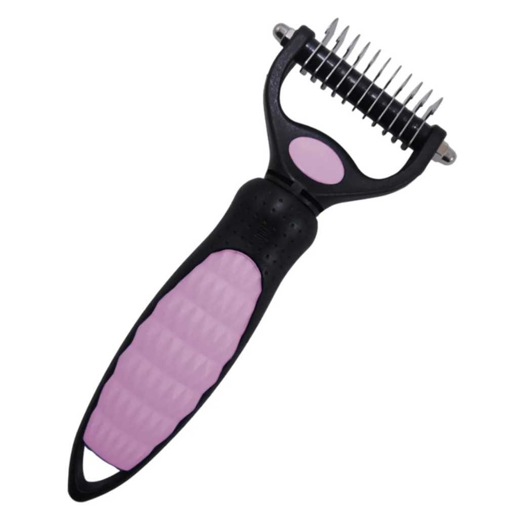 Desembolador de Pelos Longos para Cachorro Gato Pet Escova Pente Rake Pet Shop Groomer Simples Duplo