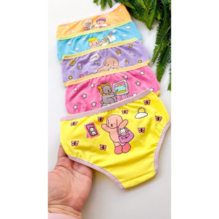 5 Calcinhas infantil de algodão ultra macia e confortável para meninas de 0 a 10 anos em Oferta na Shopee