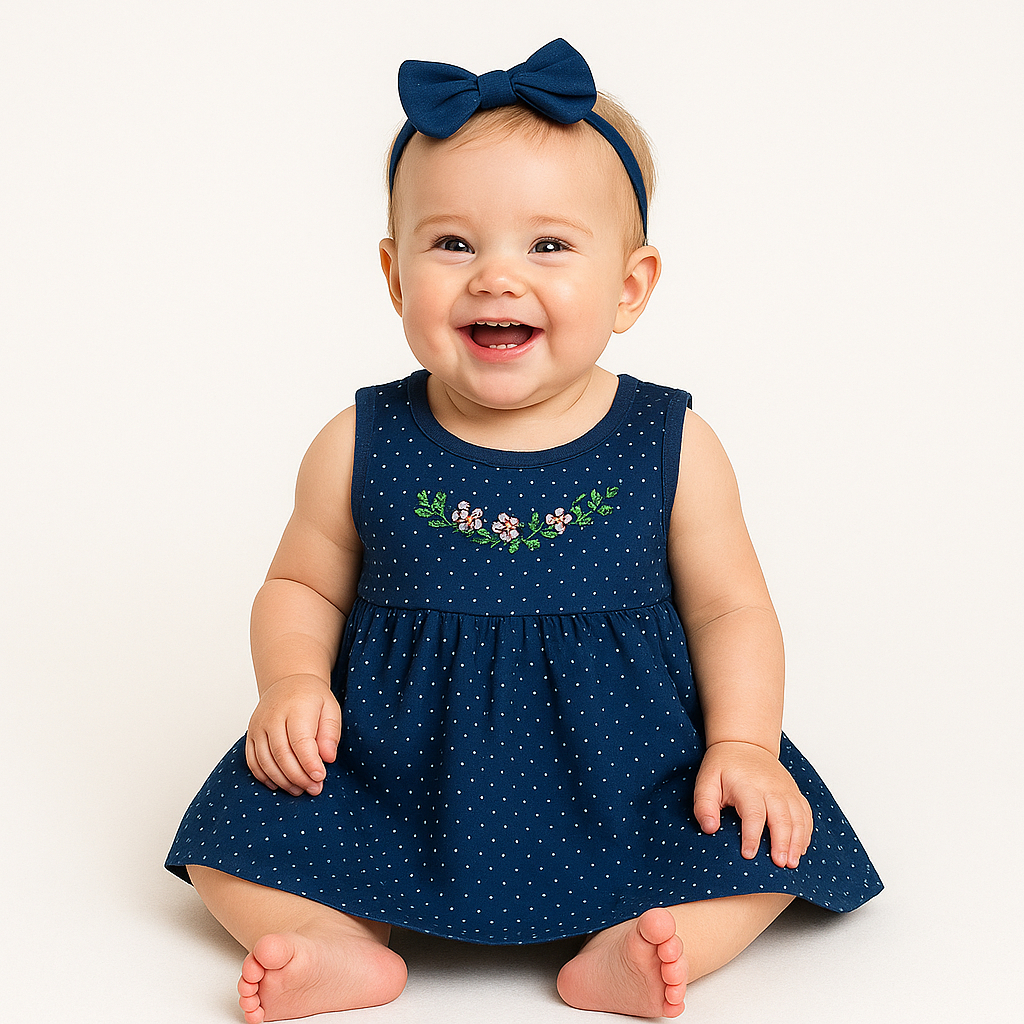 Vestidos Infantil Bebê Menina Básico Super Confortável Lançamento