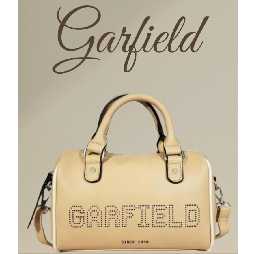 Bolsa Feminina Garfield Chique Elegante Divertida Com Alça De Mão E Alça Regulável Menina Mulher Presente